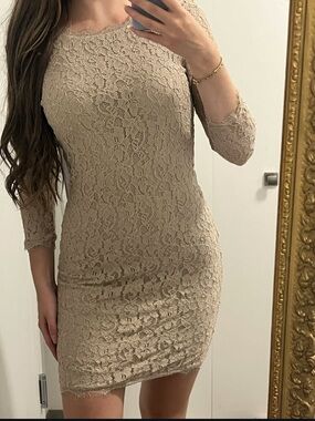 aritzia❣️t.babaton rafael lace dress cream